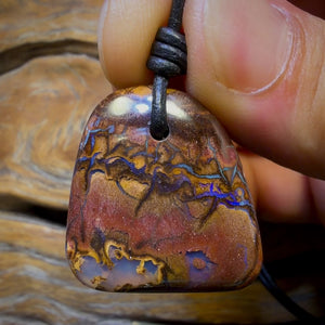 27 x 26mm - Drilled Boulder Opal Necklace