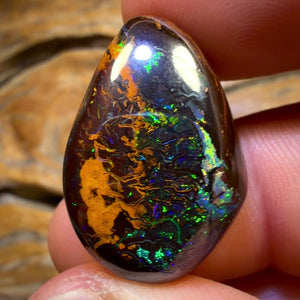 47.7cts - Multicolour Tribal Queensland Boulder Electric Landscape Opal
