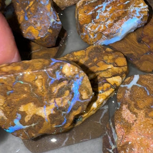 HALF PRICE SALE! 7x Queensland Boulder Opal Rubs