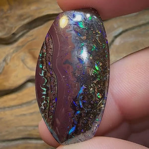 The 48.5cts - Tribal Pattern Koroit Nut Opal