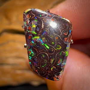 8.5cts - Tribal Australian Boulder Opal from Yowah Electric