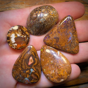 180.7cts - 5x Australian  Boulder Opal’s. Wholesale Dealers Parcel