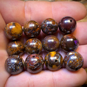 13 x 13mm Drilled Tribal Boulder Opal Beads. BULK LISTING Multiple available