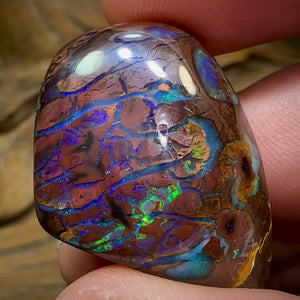 65.2cts - “Tribal Rivers”Australian Boulder Opal. Aquatic Pattern