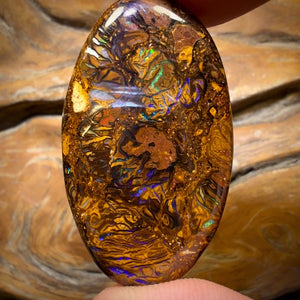 48.9cts - Tribal Yowah Nut Opal. Double Sided
