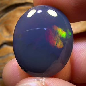 Banger Big N1 Black 24.7cts - ISAAC’S OLD CUT Black Opal from Lightning Ridge
