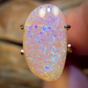 2.2cts - Unique Light Purple Solid Australian Boulder Crystal Opal