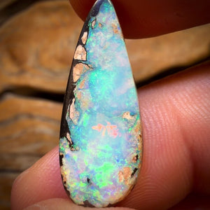 14.5cts - Yowah Nut Crystal Centre Opal. Australian Boulder Opal