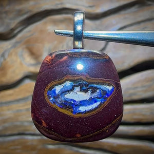 Solid Queensland Boulder Opal Pendant. Koroit Nut Kernel! Love It
