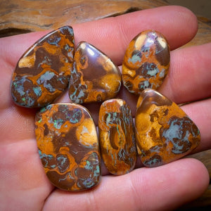 107.8cts - 6x Australian Boulder Opal’s. Wholesale Dealers Parcel