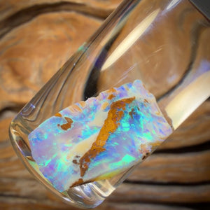 12.5cts - Vial of Rare Yowah Wood Fossil Crystal Opal Rough