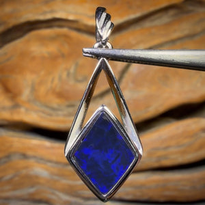 Sterling Silver - Queensland Boulder Opal Doublet Pendant