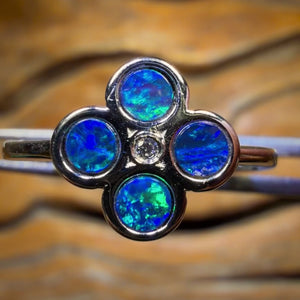 Sterling Silver - Queensland Boulder Opal Doublet Ring
