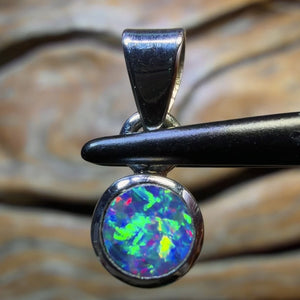HDW Sterling Silver - Queensland Boulder Opal Doublet Pendant