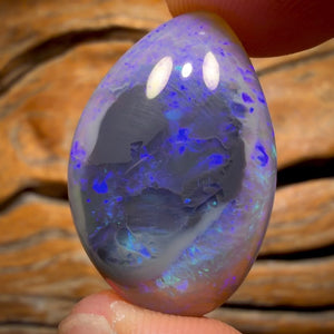 35.5cts - Lightning Ridge Semi Black Opal Specimen/Oversized Jewellery Piece Double Sided Picture Stone