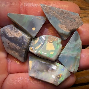 152cts - 6x Lightning Ridge Opal Rough Parcel