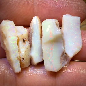 🔨 AUCTION 🔨 44.5cts - 5x South Australian White Opal Rough Parcel