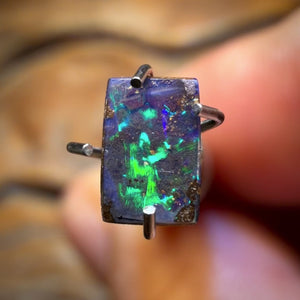 0.45cts - “Little Rippa Ring Stone” Australian Boulder Seam Opal from Queensland