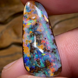 10,9 carats - Opale solide rouge Miltifire Queensland Boulder de Winton