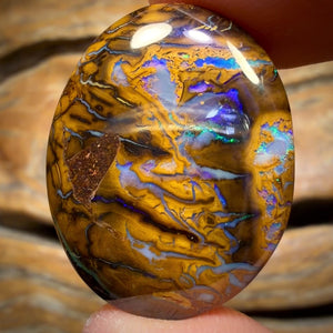39.3cts - Tribal Yowah Nut Opal. Australian Opal