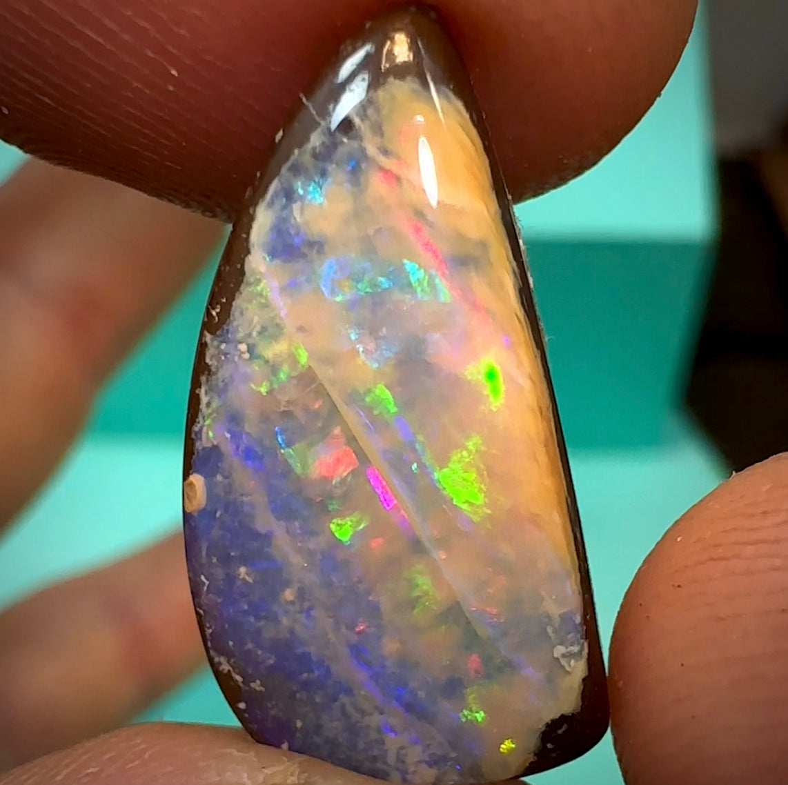 16.10 cts - Beautiful Solid Boulder Opal. - Opalwhisperers